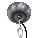 Steinhauer Pendelleuchte BIKKEL, � 42cm, E27 max. 60W, Abdeckung satiniert / Metall-schirm, dunkelblau
