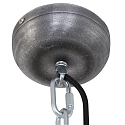 Pendelleuchte BIKKEL, � 42cm, E27 max. 60W, Abdeckung satiniert / Metall-schirm, braun gescheckt
