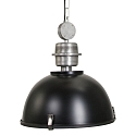 Pendelleuchte BIKKEL, � 42cm, E27 max. 60W, Abdeckung satiniert / Metall-schirm, braun gescheckt