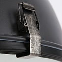 Pendelleuchte BIKKEL, � 42cm, E27 max. 60W, Abdeckung satiniert / Metall-schirm, braun gescheckt