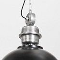 Pendelleuchte BIKKEL, � 42cm, E27 max. 60W, Abdeckung satiniert / Metall-schirm, braun gescheckt