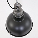 Pendelleuchte BIKKEL, � 42cm, E27 max. 60W, Abdeckung satiniert / Metall-schirm, braun gescheckt