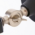 Mexlite Wandleuchte CERA, E14, mit Schnurschalter + Euro-Stecker, neigbar, schwarz matt / innen wei� / Stahl-Details
