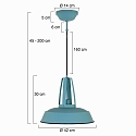 Pendelleuchte EDEN, � 42cm, E27, mit Textilkabel
