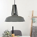 Mexlite Mexlite Pendant luminaire EDEN, 1 flame, 42cm, grey