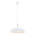 Mexlite Pendelleuchte BJORR, � 45cm, E27, wei� matt / buche natur