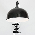 Steinhauer Wandleuchte YORKSHIRE, E27, mit drehbarer Scheren-Armatur + Schnurschalter, neigbar, schwarz matt / innen wei�