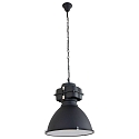 Pendelleuchte DENSI, � 47cm, E27, Abdeckung satiniert, schwarz matt