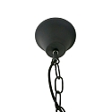 Mexlite Pendelleuchte DENSI, � 47cm, E27, Abdeckung satiniert, schwarz matt