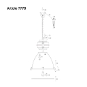 Mexlite Pendelleuchte DENSI, � 47cm, E27, Abdeckung satiniert, schwarz matt