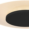 Steinhauer ceiling luminaire LIDO small, round, indirect, perforated IP20, black matt dimmable