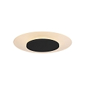 Steinhauer ceiling luminaire LIDO small, round, indirect, perforated IP20, black matt dimmable
