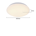 outdoor ceiling luminaire GALAXY large, round, switchable, cambered IP44