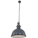 pendant luminaire BIKKEL - � 52CM 1 flame, large E27 IP20, concrete grey dimmable