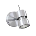 Aufbau-Strahler NATASJA, 1-flammig, inkl. GU10 LED 4.5W 2200-2700K 350lm (Dim To Warm), dreh- und neigbar, stahl geb�rstet