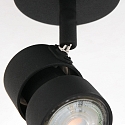 Aufbau-Strahler NATASJA, 1-flammig, inkl. GU10 LED 4.5W 2200-2700K 350lm (Dim To Warm), dreh- und neigbar, stahl geb�rstet
