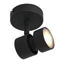 Aufbau-Strahler NATASJA, 1-flammig, inkl. GU10 LED 4.5W 2200-2700K 350lm (Dim To Warm), dreh- und neigbar, stahl geb�rstet