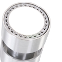 Steinhauer Strahler-Rondell NATASJA, 3-flammig, inkl. 3x GU10 LED 7W 2200-2700K 480lm (Dim To Warm), dreh- und neigbar, stahl geb�rstet