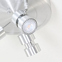 Steinhauer Strahler-Rondell NATASJA, 3-flammig, inkl. 3x GU10 LED 7W 2200-2700K 480lm (Dim To Warm), dreh- und neigbar, stahl geb�rstet