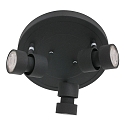 Strahler-Rondell NATASJA, 3-flammig, inkl. 3x GU10 LED 7W 2200-2700K 480lm (Dim To Warm), dreh- und neigbar, schwarz matt