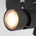 Strahler-Rondell NATASJA, 3-flammig, inkl. 3x GU10 LED 7W 2200-2700K 480lm (Dim To Warm), dreh- und neigbar, stahl geb�rstet
