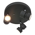 Strahler-Rondell NATASJA, 3-flammig, inkl. 3x GU10 LED 7W 2200-2700K 480lm (Dim To Warm), dreh- und neigbar, stahl geb�rstet