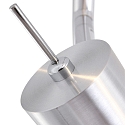 Steinhauer Aufbau-Strahlerleiste NATASJA, 6-flammig, inkl. 6x 7W LED 2700K 500lm, dimmbar, stahl geb�rstet