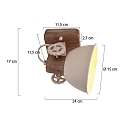 Mexlite ceiling luminaire GEARWOOD E27 IP20, dimmable
