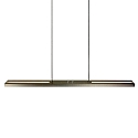 LED Pendelleuchte ZELENA, Up/Down, 80-140cm (ausziehbar), 40W 2200-4000K (CCT) 3200+800lm, mit Touch-Dimmer, stahl geb�rstet