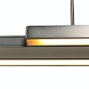 LED Pendelleuchte ZELENA, Up/Down, 80-140cm (ausziehbar), 40W 2200-4000K (CCT) 3200+800lm, mit Touch-Dimmer, stahl geb�rstet