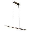 LED Pendelleuchte ZELENA, Up/Down, 80-140cm (ausziehbar), 40W 2200-4000K (CCT) 3200+800lm, mit Touch-Dimmer, stahl geb�rstet