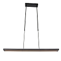 Steinhauer LED Pendelleuchte ZELENA, Up/Down, 80-140cm (ausziehbar), 40W 2200-4000K (CCT) 3200+800lm, mit Touch-Dimmer, schwarz matt
