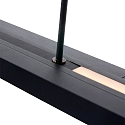 Steinhauer LED Pendelleuchte ZELENA, Up/Down, 80-140cm (ausziehbar), 40W 2200-4000K (CCT) 3200+800lm, mit Touch-Dimmer, schwarz matt