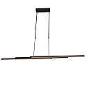 Steinhauer LED Pendelleuchte ZELENA, Up/Down, 80-140cm (ausziehbar), 40W 2200-4000K (CCT) 3200+800lm, mit Touch-Dimmer, schwarz matt