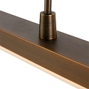 Steinhauer Pendant luminaire ZELENA LED, 3 flames, L:150cm, bronze
