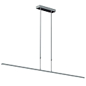 Steinhauer Steinhauer Pendant luminaire ZELENA LED, 3 flames, L:150cm, silver