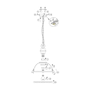 Steinhauer Pendelleuchte BIKKEL, 1-flammig, � 32cm, E27 max. 60W, Metallschirm, schwarz matt / Abdeckung satiniert