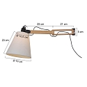 Mexlite Mexlite Wall luminaire DION, 1 flame, beech
