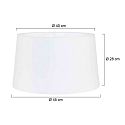 Steinhauer Schirm � x H: 45 x 28cm, Chintz, wei�
