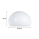 Steinhauer shade KAPPEN - PLEXI BALL 380 round, glossy, white