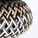 anne light & home Anne Light Schirm K2014BS Schwarz/Holz H:14cm ø:22,5cm