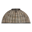 anne light & home Anne Light Schirm K2016BS Schwarz/Holz h: 30cm ø: 60cm