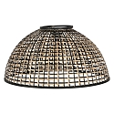 anne light & home Anne Light Schirm K2016BS Schwarz/Holz h: 30cm ø: 60cm