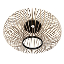 anne light & home Anne Light Schirm K2020BS Schwarz/Holz h:25cm ø:60cm