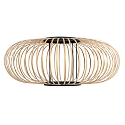 anne light & home Anne Light Schirm K2020BS Schwarz/Holz h:25cm ø:60cm
