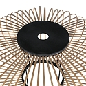 anne light & home Anne Light Schirm K2020BS Schwarz/Holz h:25cm ø:60cm
