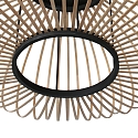 anne light & home Anne Light Schirm K2020BS Schwarz/Holz h:25cm ø:60cm