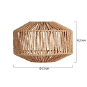 anne light & home Anne Light Schrim Braun h:15,5cm ø:23cm