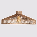 anne light & home Anne Light Schirm K2022DS Braun h:19cm ø:50cm