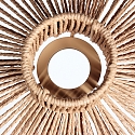 anne light & home Anne Light Schirm K2022DS Braun h:19cm ø:50cm